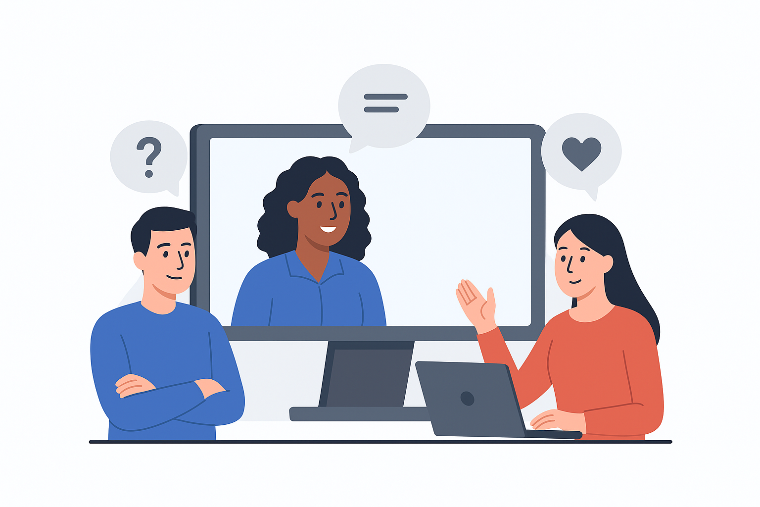 Stapples community support illustration